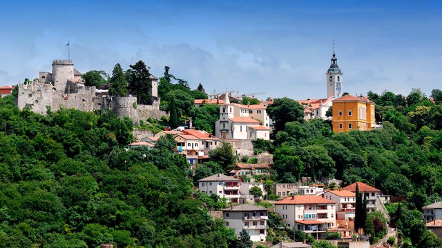 The ancient fortress Trsat, Rijeka, Croatia - Croatian waters SimpleSail sailing routes