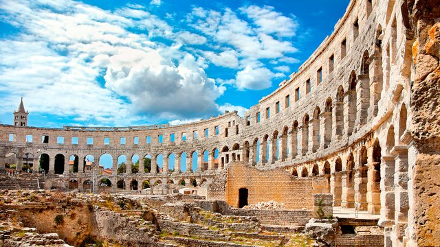 Roman amphitheater, Pula, Croatia - SimpleSail sailing routes